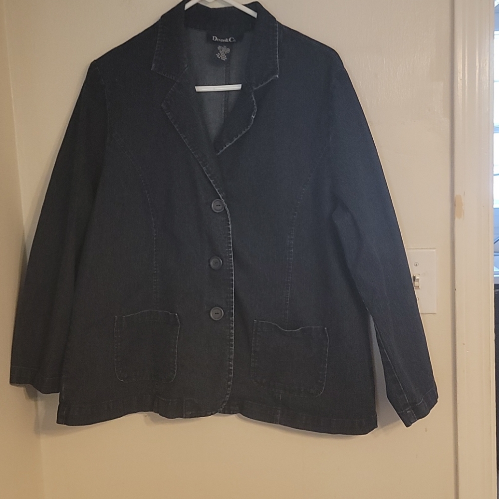 Denim & Co Denim Jacket Size 1X